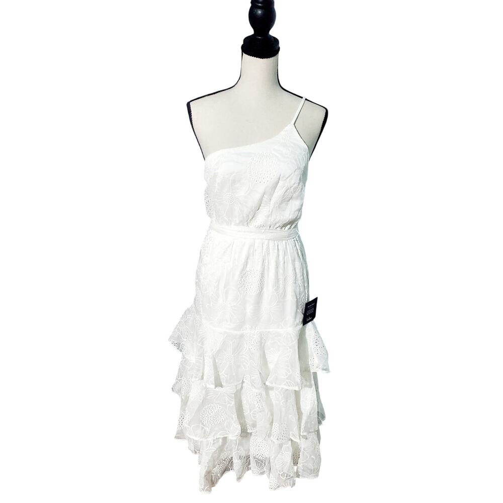 LULU'S White Long Eyelet Dress Ruffels Size XS
Bridal Bachlorette Soroity Shower